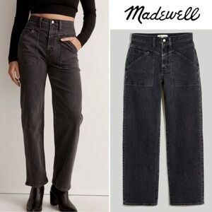 The Perfect Vintage Wide-Leg Jean in Windhaven Wash: Patch-Pocket Edition